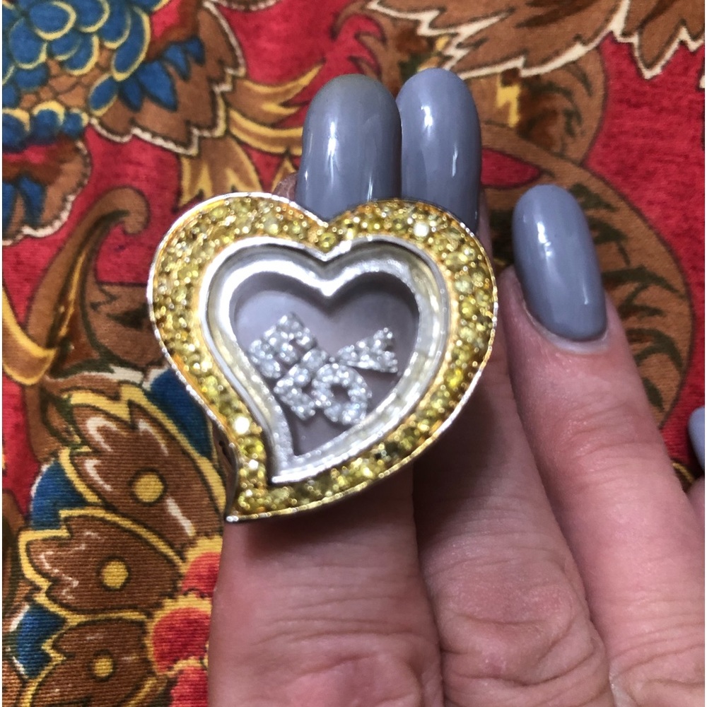 Huge, Sterling LOVE Shaker Ring